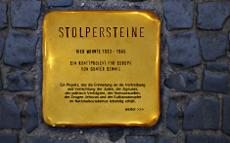Stolperstein. Abbildung von der website des Künstlers